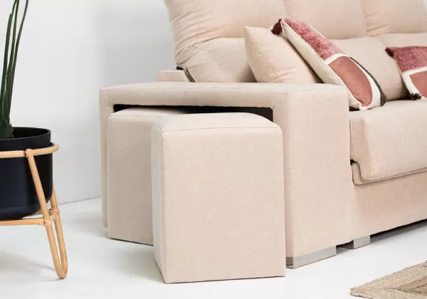 Chaiselongue cor cru FRIENDS