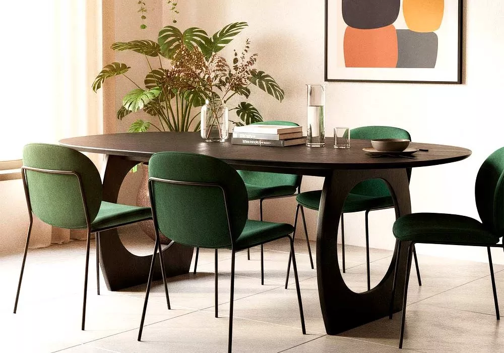 Mesa comedor negra HIDRA