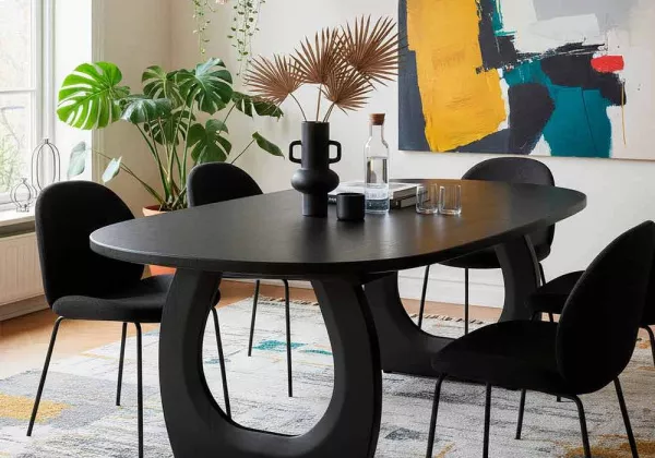 Mesa comedor negra HIDRA Mesa comedor negra HIDRA