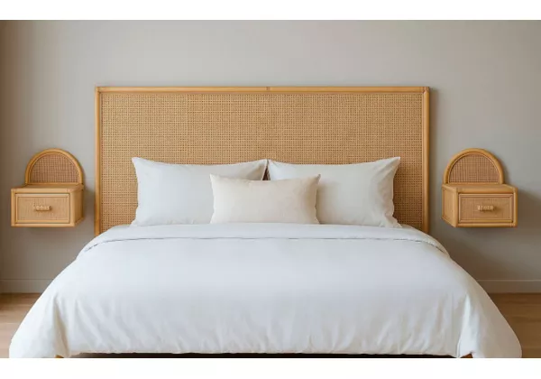 Cabecero de ratán para cama de 135/150 CALMA