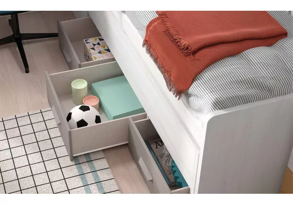 Compacto de 90/105 con cama, corona y 3 cajones CORBAN PLUS Compacto de 90/105 con cama, corona y 3 cajones CORBAN PLUS