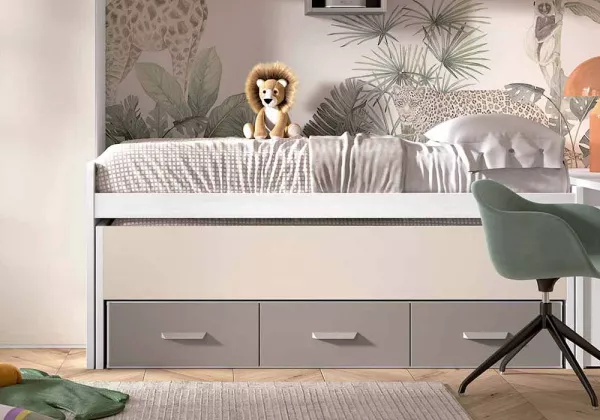 Compacto de 90/105 con cama, corona y 3 cajones CORBAN PLUS Compacto de 90/105 con cama, corona y 3 cajones CORBAN PLUS