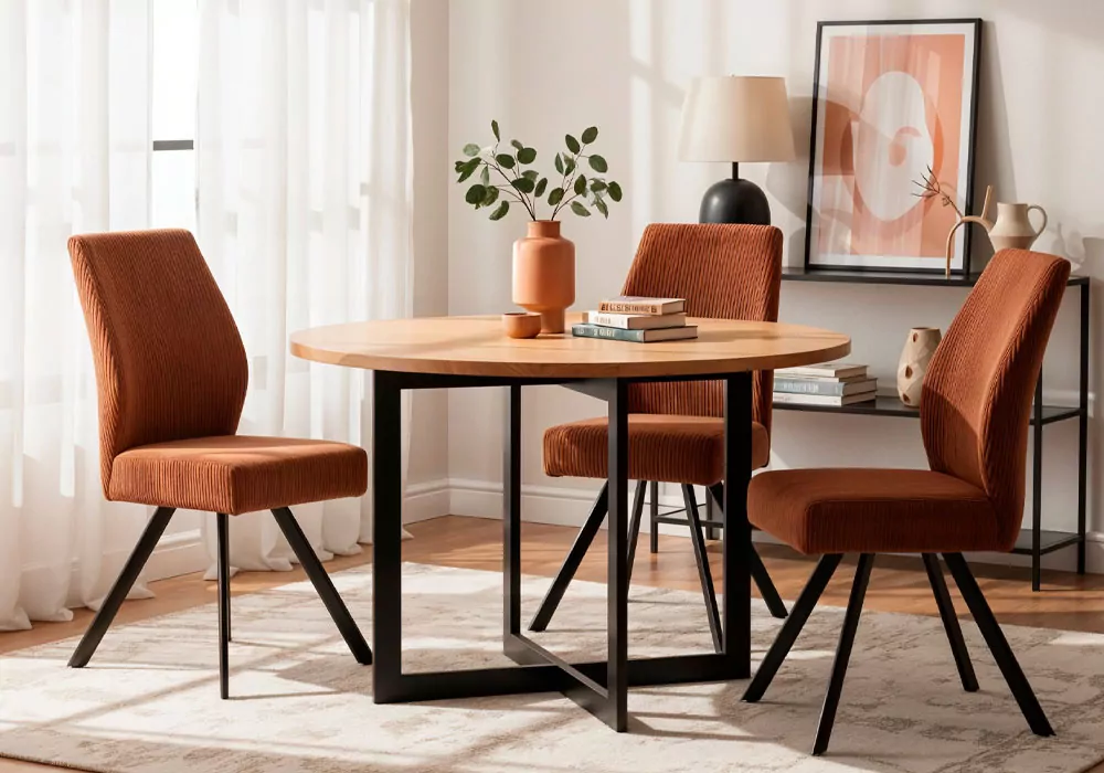 Silla tapizada asiento con muelles AINARA