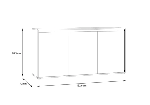 Aparador tres puertas SCANDIA Aparador tres puertas SCANDIA