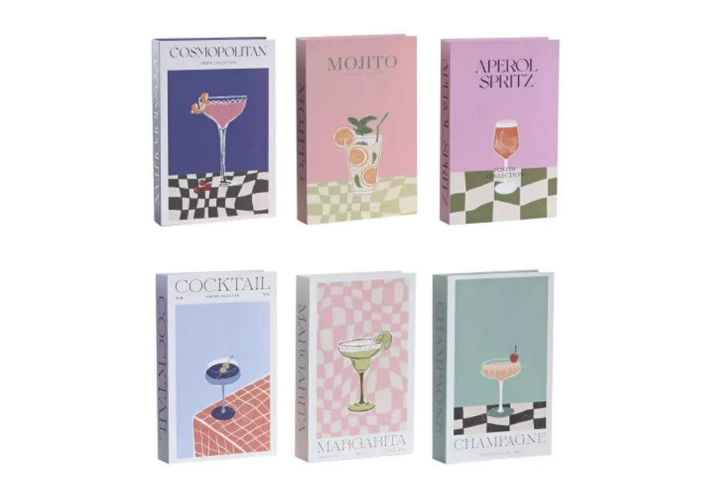 Caja libro de cartón COCKTAIL