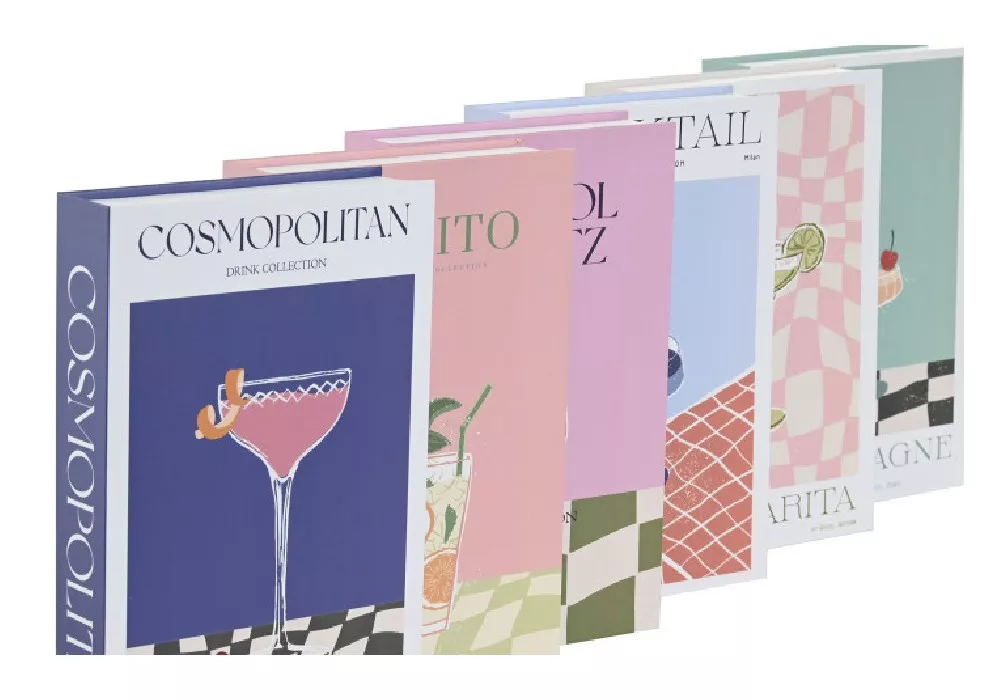 Caja libro de cartón BARMAN