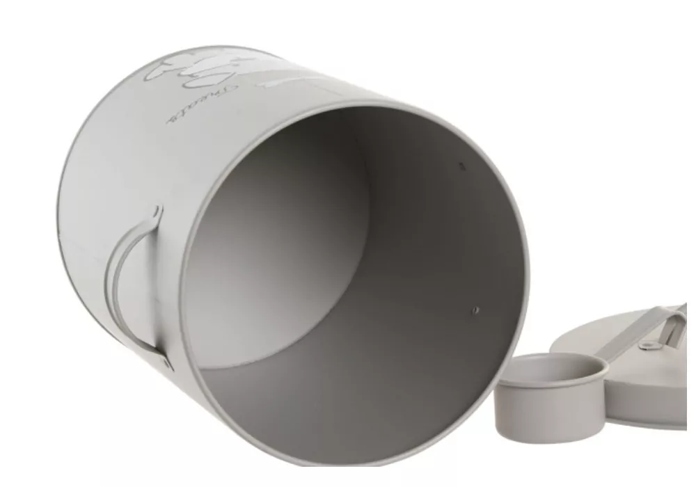 Lata metálica para comida de cão RUMI Lata metálica para comida de cão RUMI