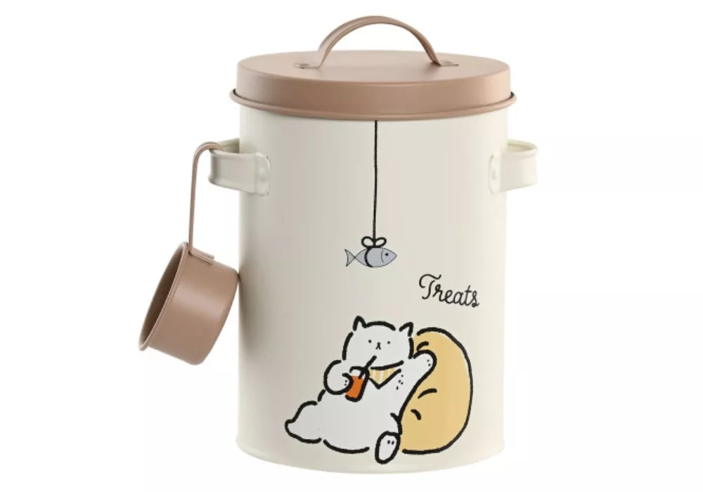 Bote metal para comida gato SUKI