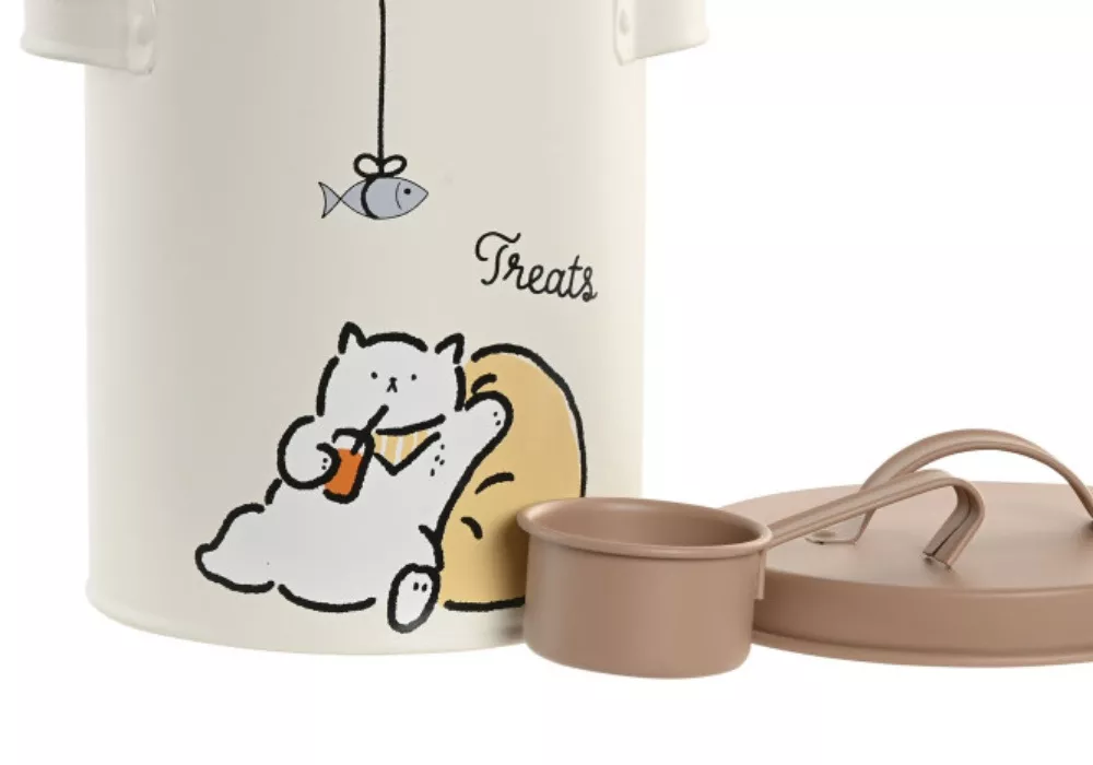 Bote metal para comida gato SUKI
