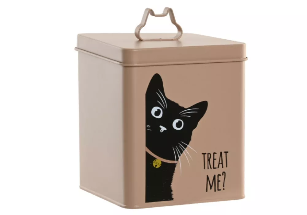 Bote metal para comida gato LUPPY