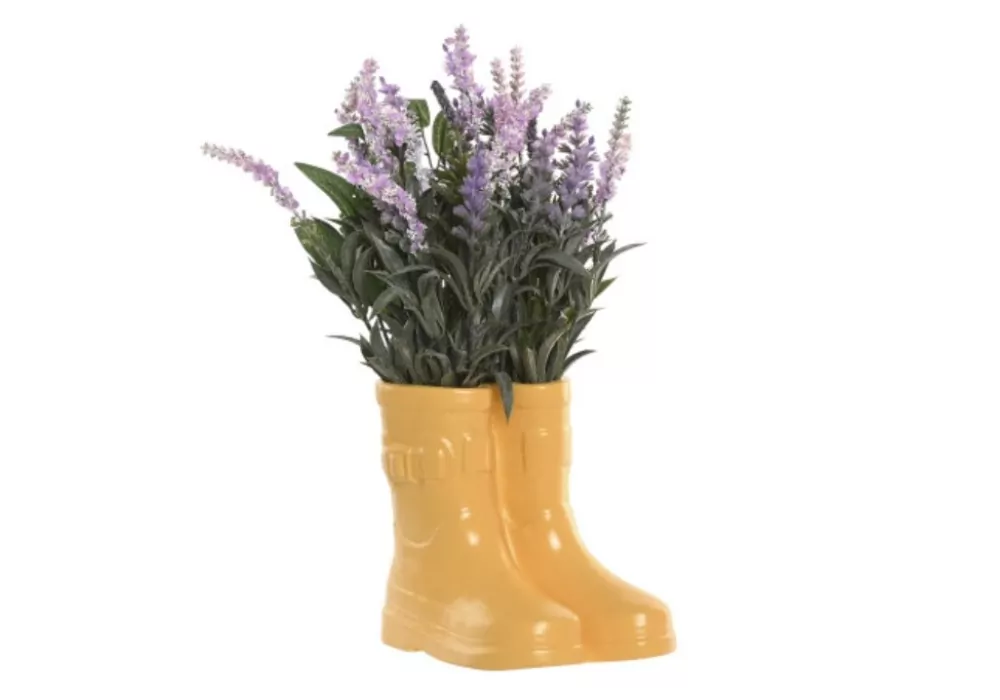 Macetero de cerámica con planta BOOT