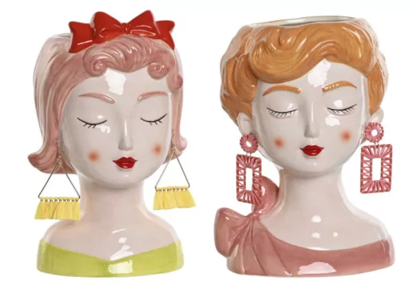 Vaso decorativo busto feminino FEMME