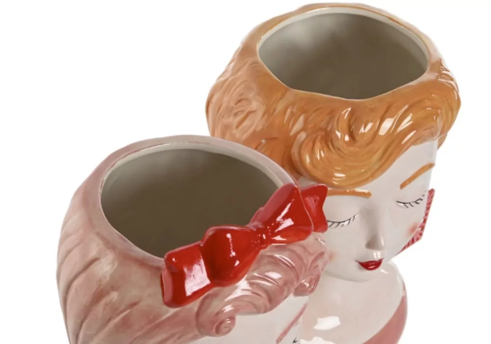 Vaso decorativo busto feminino FEMME