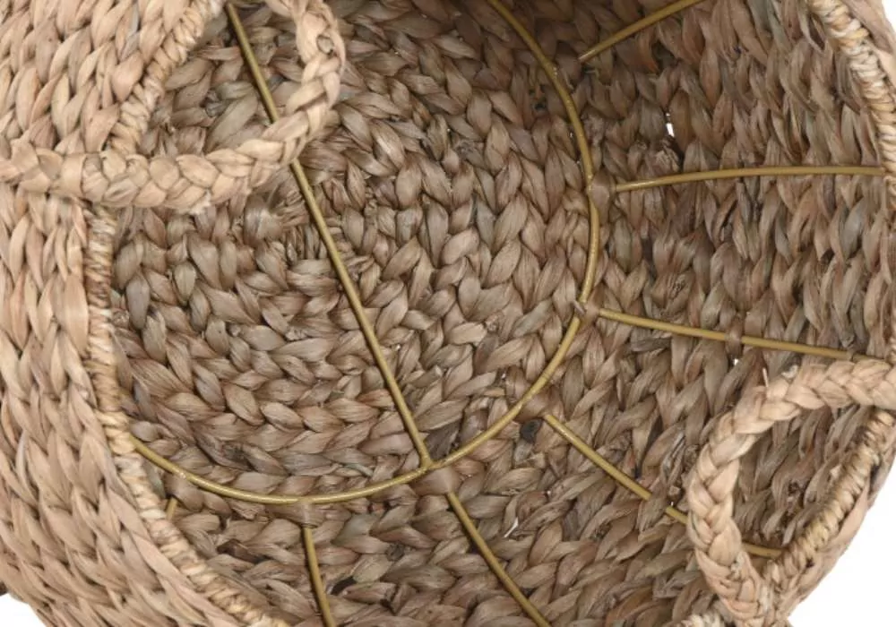 Set 2 cestas de fibra natural BOHO