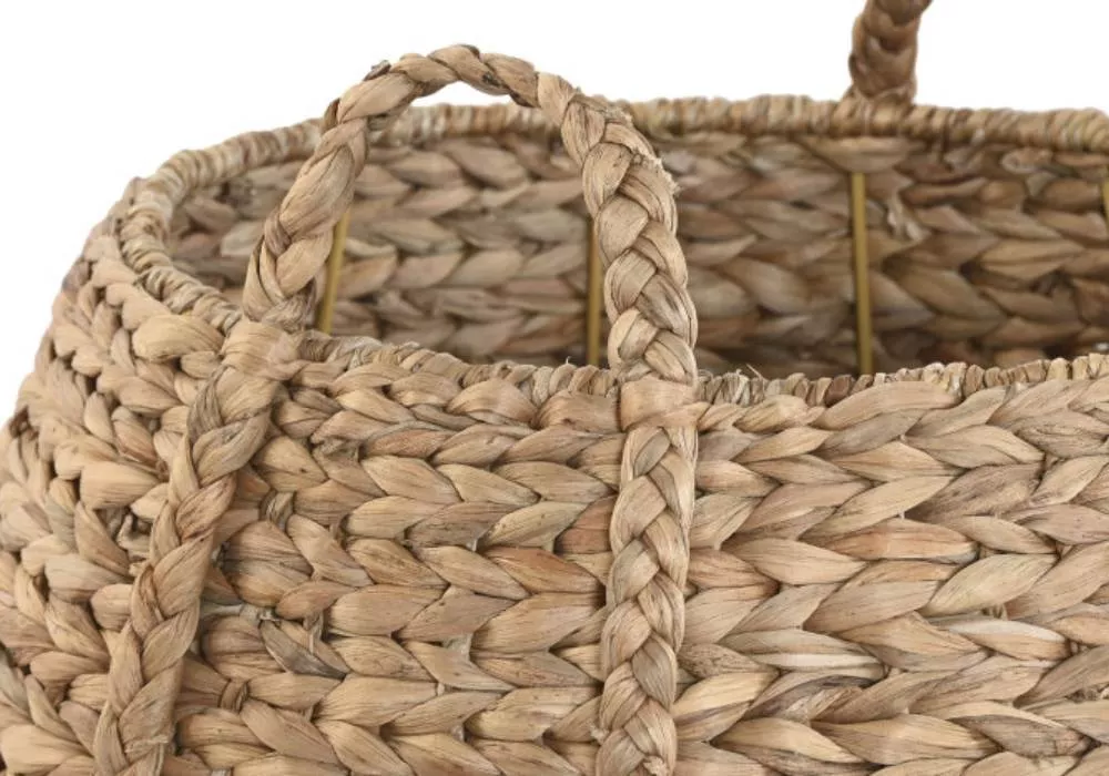 Set 2 cestas de fibra natural BOHO