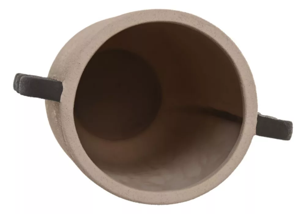 Jarrón gres marrón ONDES