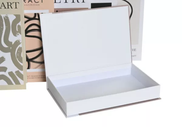 Caixa tipo livro de cartão ART Caixa tipo livro de cartão ART