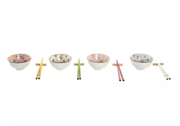 Conjunto de tigelas e pauzinhos para sushi NEKO Conjunto de tigelas e pauzinhos para sushi NEKO