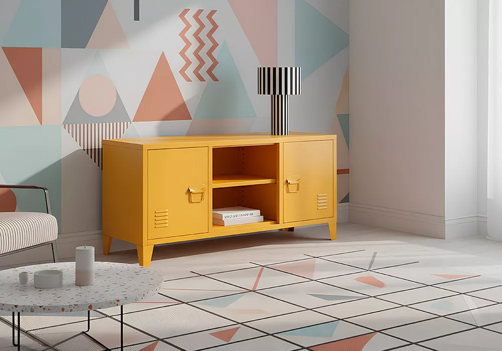 Mueble de televisión metálico ZIAN