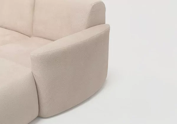 Sofá modular terminal con módulo y chaiselongue TINA Sofá modular terminal con módulo y chaiselongue TINA