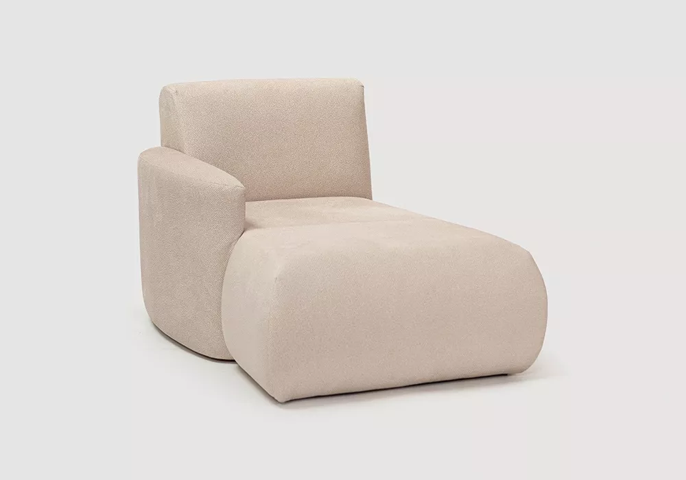 Módulo chaiselongue con brazo para sofá modular TINA Módulo chaiselongue con brazo para sofá modular TINA