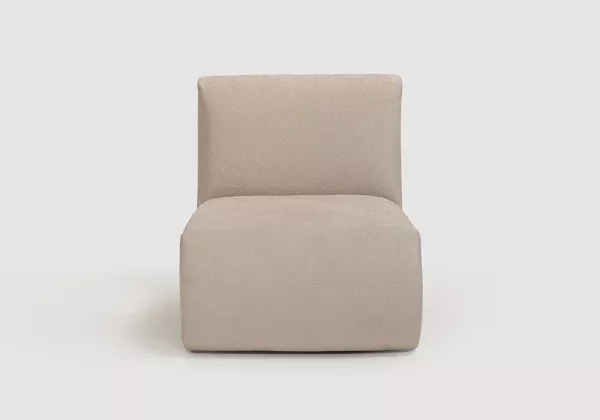 cópia do módulo Chaiseelongue com braço para sofá modular Tina