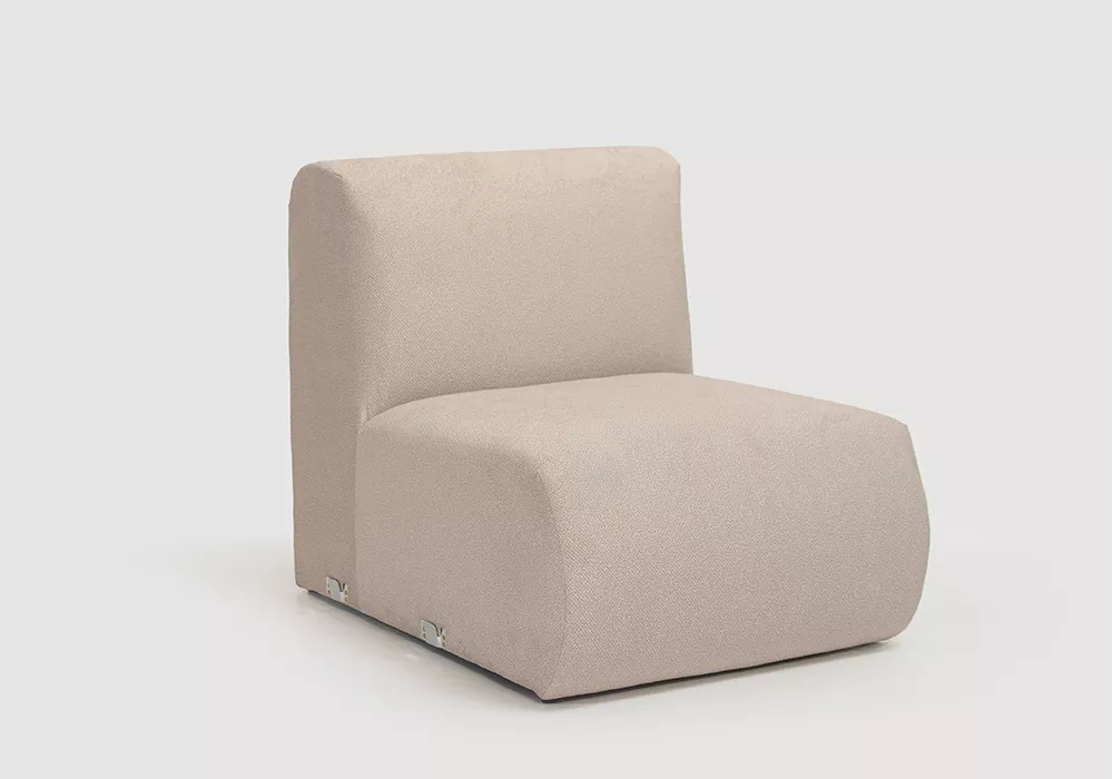Módulo 1 plaza sin brazos para sofá modular TINA