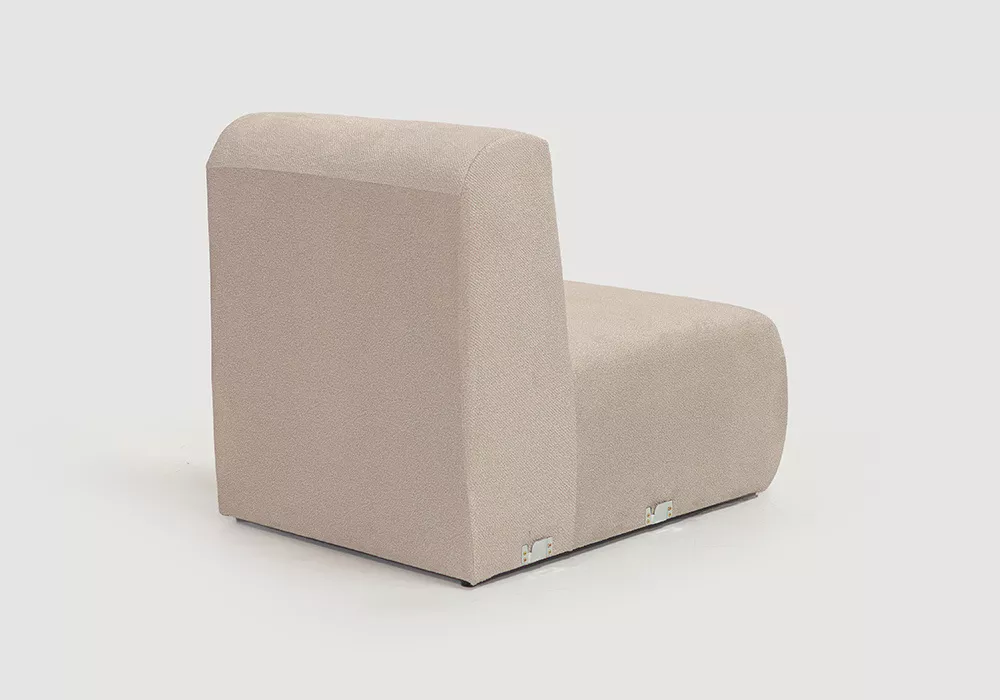 cópia do módulo Chaiseelongue com braço para sofá modular Tina