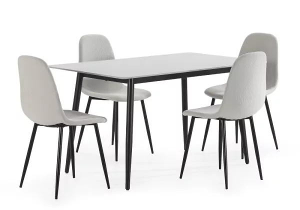 Pack mesa y sillas comedor VAINA blanco