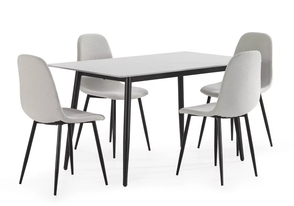 Pack mesa y sillas comedor VAINA blanco Pack mesa y sillas comedor VAINA blanco