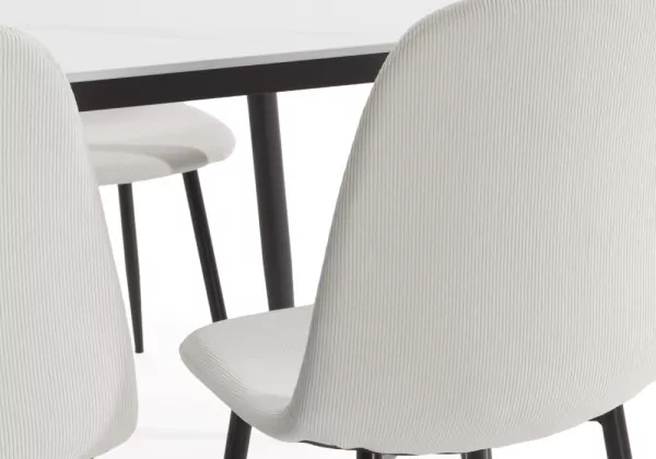 Pack mesa y sillas comedor VAINA detalle trasera silla