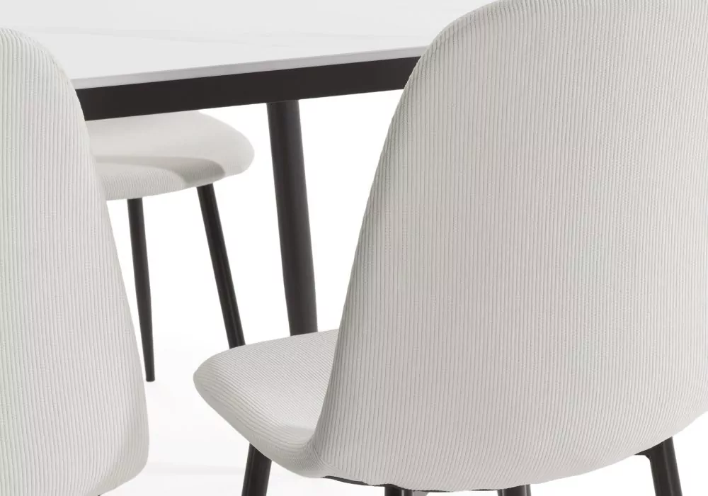 Pack mesa y sillas comedor VAINA detalle trasera silla