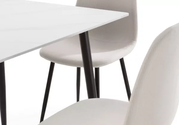 Pack mesa y sillas comedor VAINA detalle pata
