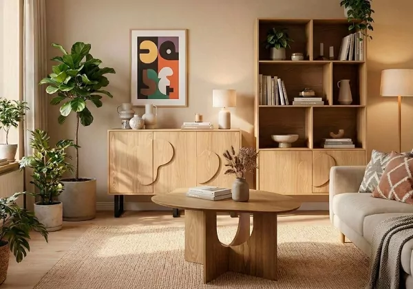 Aparador madera natural 3 puertas CALI Aparador madera natural 3 puertas CALI