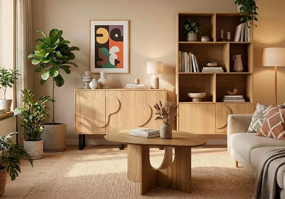 Mesa auxiliar de madera CALI