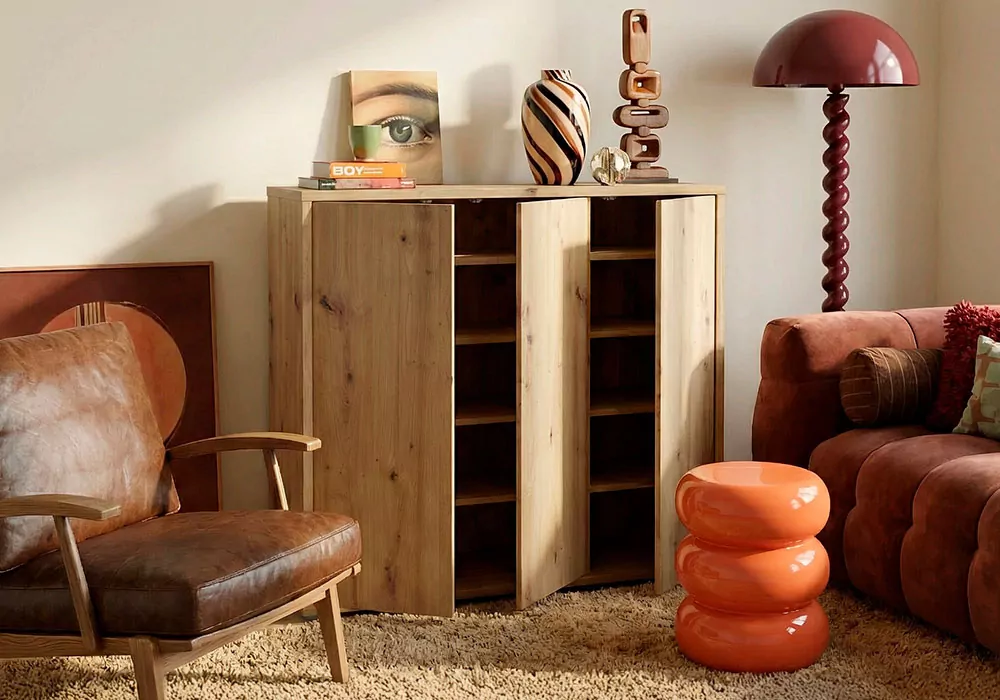 Sapateiro 3 portas 8 prateleiras BLOOM