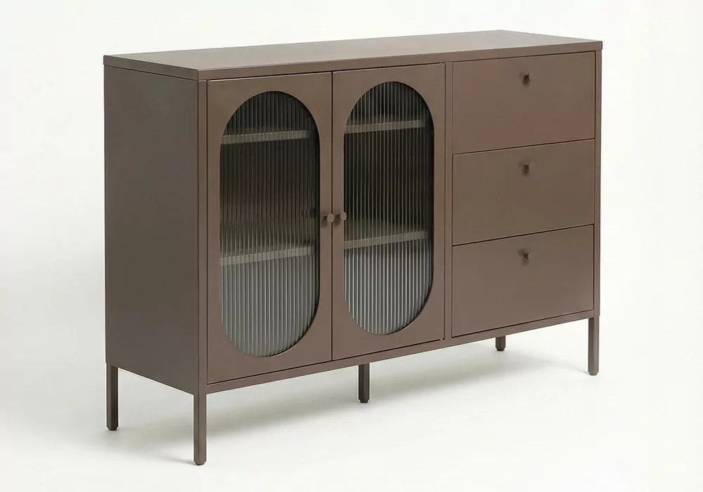 Aparador 2 portas e 3 gavetas metálico COLORS