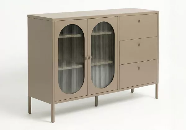 Aparador 2 portas e 3 gavetas metálico COLORS