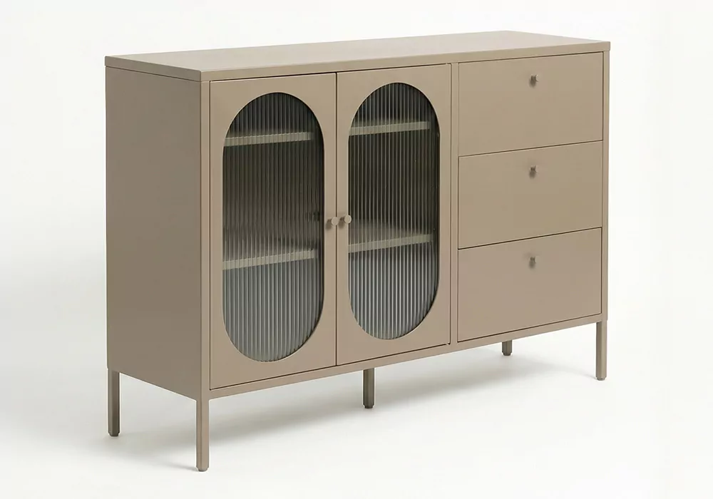 Aparador 2 puertas y 3 cajones metálico COLORS