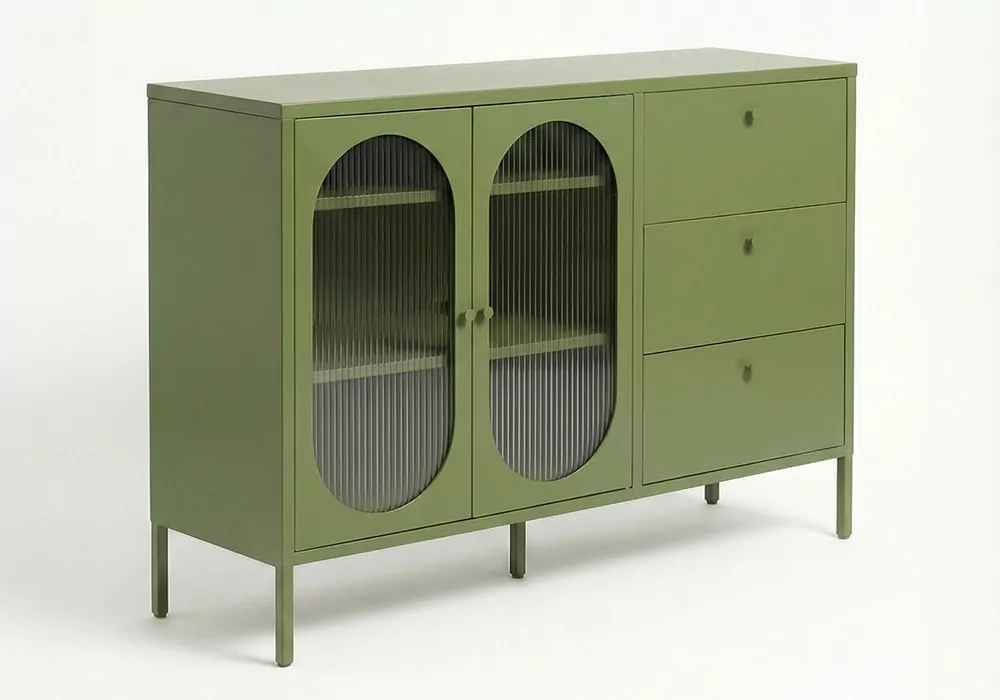 Aparador 2 puertas y 3 cajones metálico COLORS