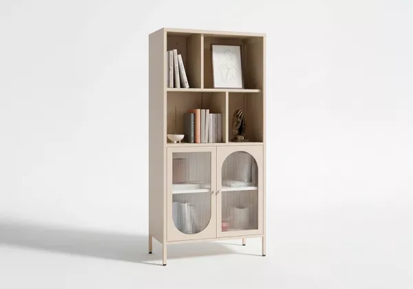 Vitrina 2 puertas y 4 huecos metálica COLORS