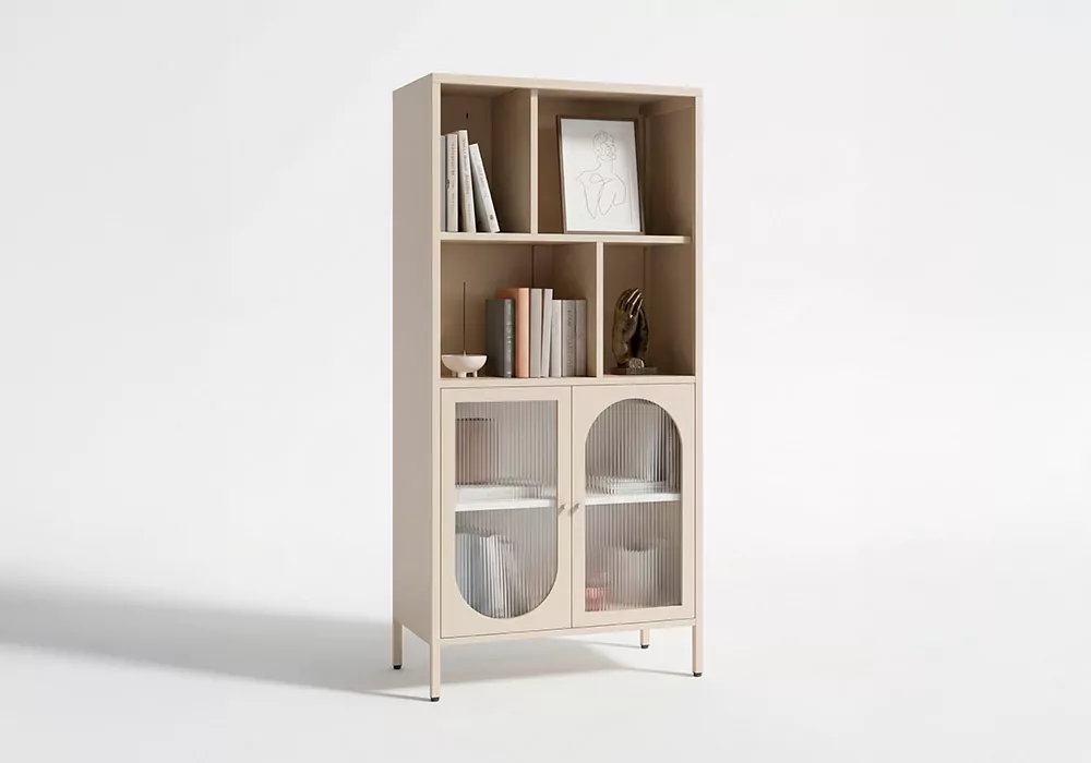 Vitrina 2 puertas y 4 huecos metálica COLORS