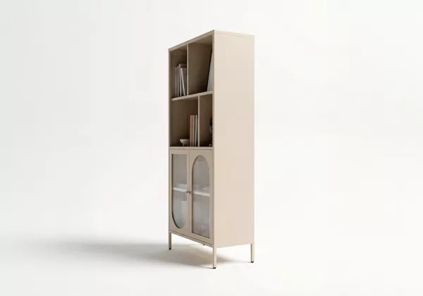 Vitrina 2 puertas y 4 huecos metálica COLORS