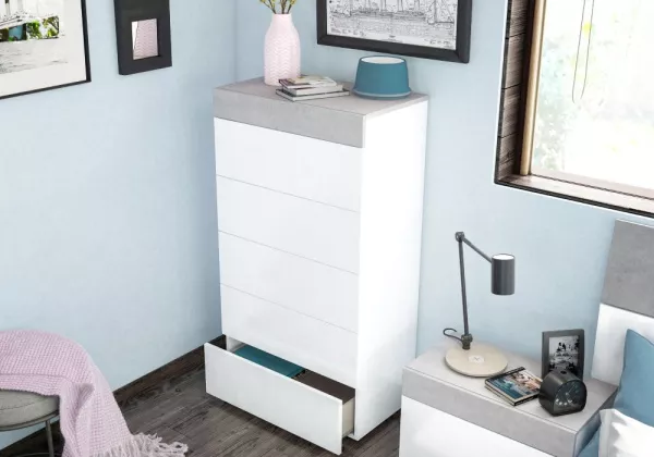 CÓMODA DE 5 GAVETAS DE FÁBRICA