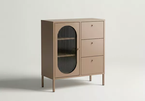 Aparador 1 puerta y 3 cajones metálico COLORS Aparador 1 puerta y 3 cajones metálico COLORS