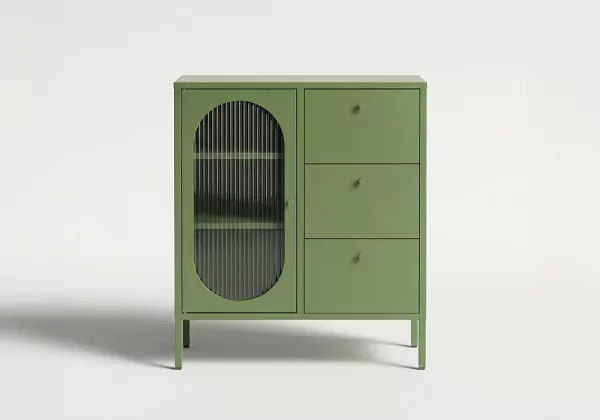 Aparador 1 puerta y 3 cajones metálico COLORS