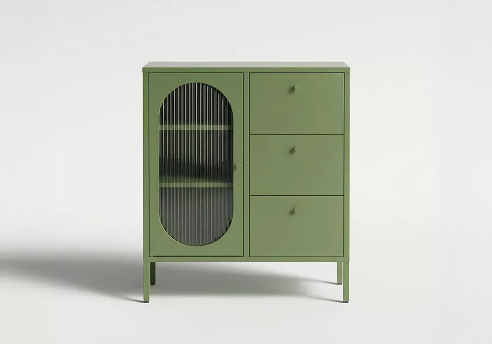 Aparador 1 puerta y 3 cajones metálico COLORS Aparador 1 puerta y 3 cajones metálico COLORS