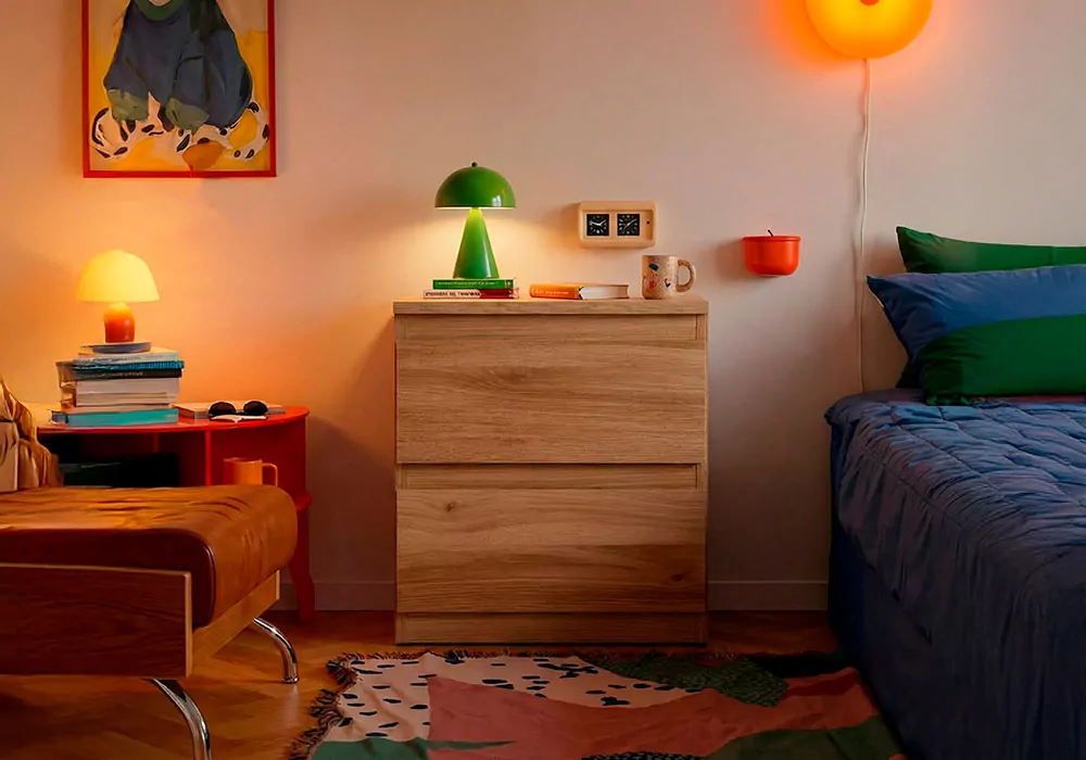 Mesita de 2 cajones FORMENTERA