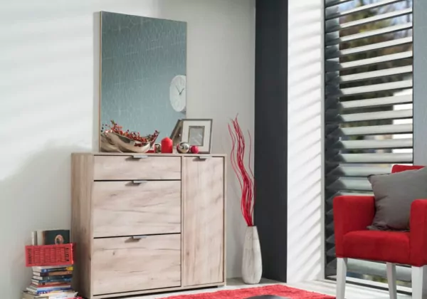 Zapatero 2 cajones abatibles y 1 puerta ARCO