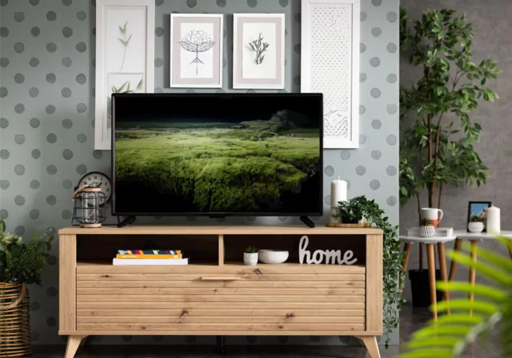 Tabela de TV com as pernas Redon